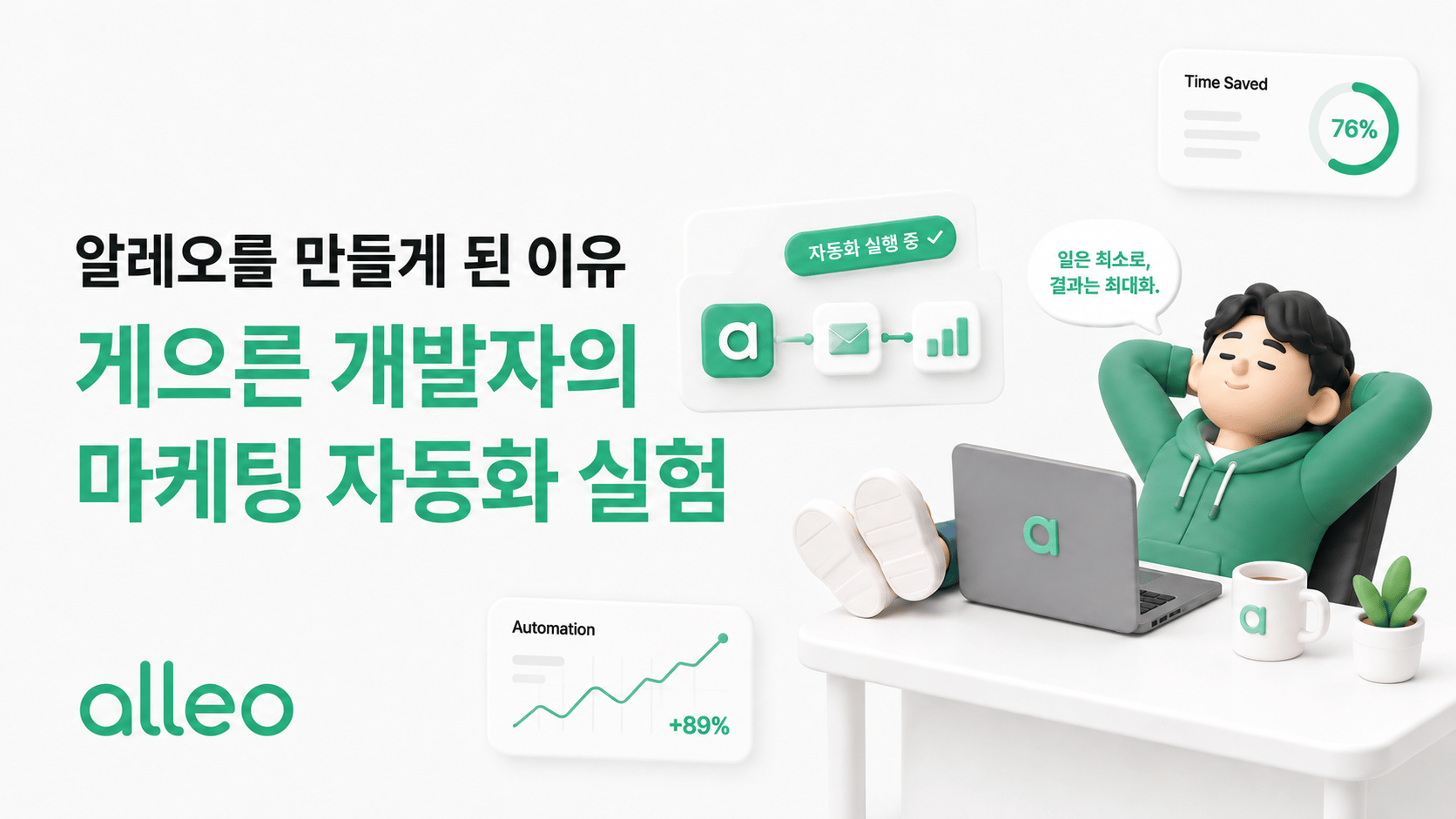 알레오를 만들게 된 이유: 게으른 개발자의 마케팅 자동화 실험