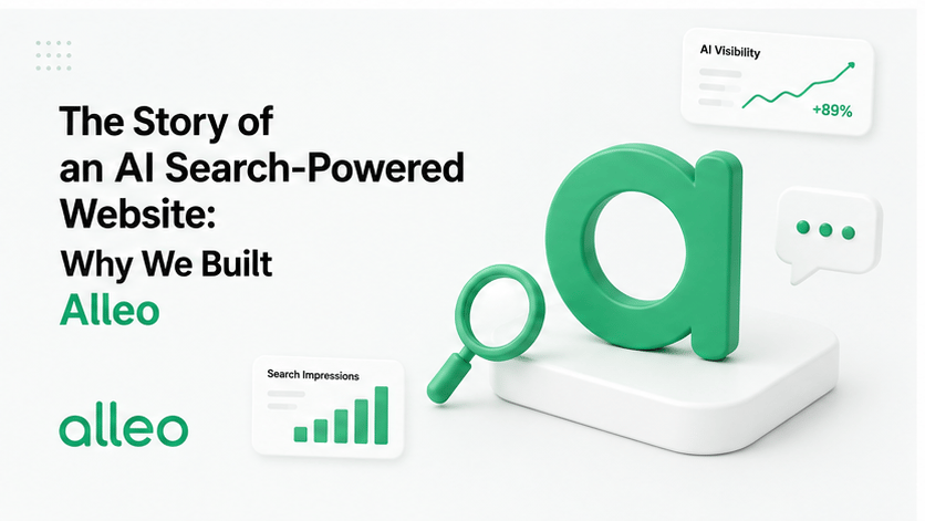 How a Site Ranked in AI Search With Zero Ad Spend: Why We Built Alleo